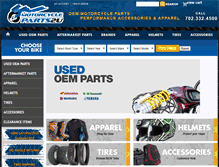 Tablet Screenshot of motorcycleparts2u.com